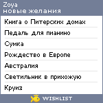 My Wishlist - zoilev