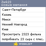 My Wishlist - zork23