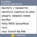 My Wishlist - zozolinda