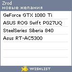 My Wishlist - zrod