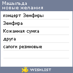 My Wishlist - zu_creep