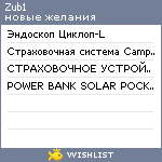 My Wishlist - zub1