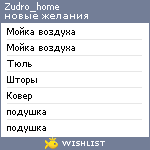 My Wishlist - zudro_home