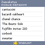 My Wishlist - zuevakatya