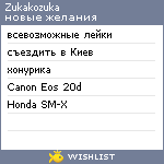 My Wishlist - zukakozuka