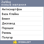 My Wishlist - zurblog