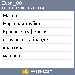 My Wishlist - zvon_80