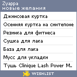 My Wishlist - zyappa