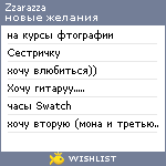 My Wishlist - zzarazza