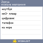 My Wishlist - zzzrya